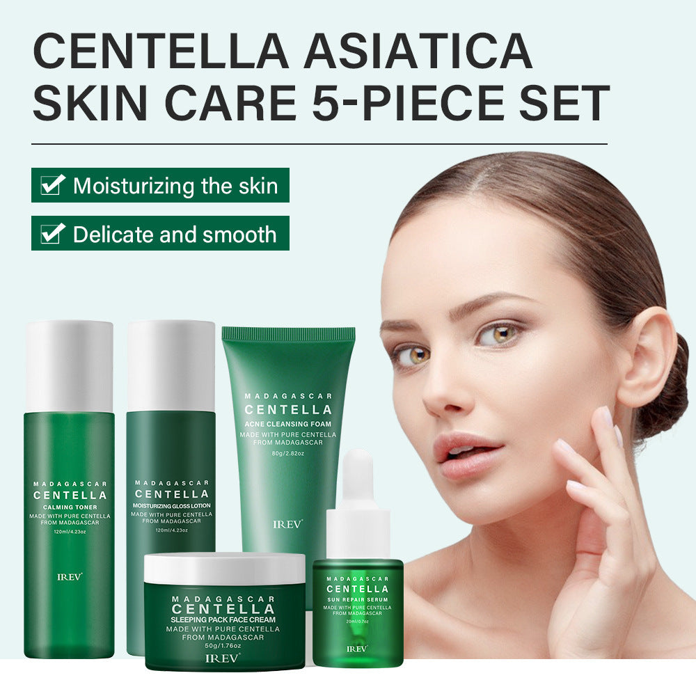 Snow Grass 5-PC Set Combination Facial Skincare Cosmetics