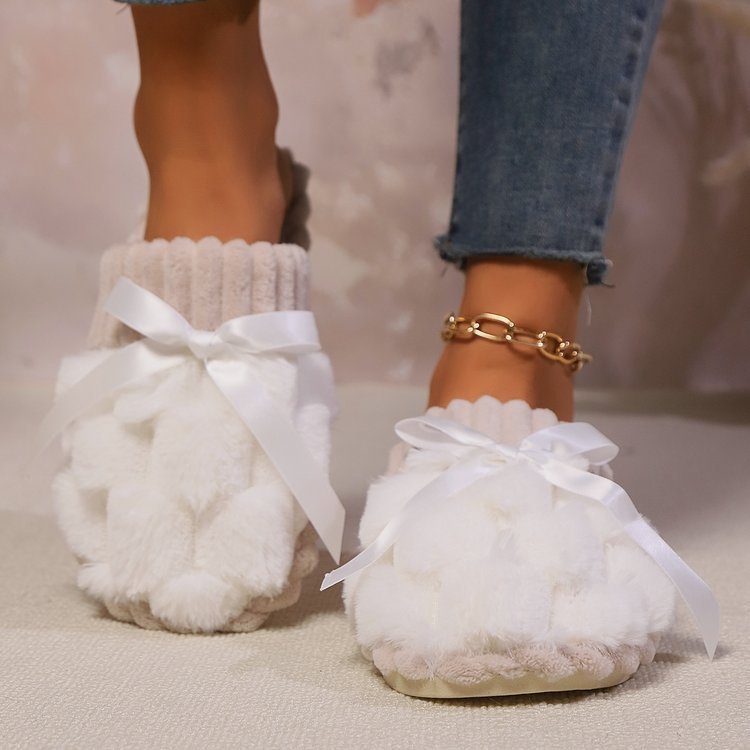 Warm Fluffy Plush Cotton Slippers